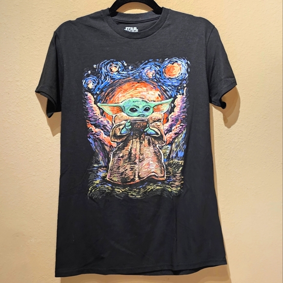Fifth Sun Tops - Fifth Sun Star Wars Grogu Baby Yoda Graphic T-Shirt Size Small